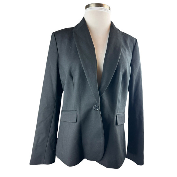 J. Crew Black Ponte Blazer Office Minimalist Women's Plus Size 18 Style J8062 - Picture 5 of 14